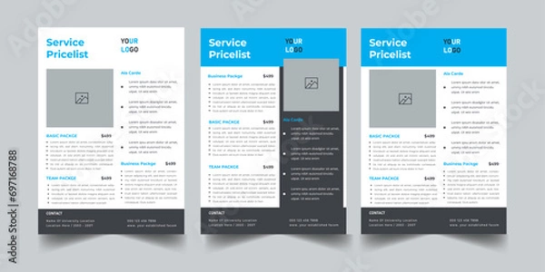 Obraz Service Pricelist Flyer