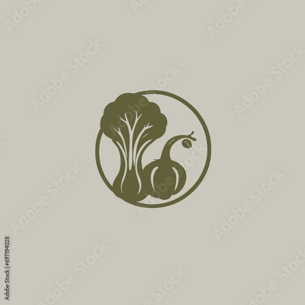 Obraz Vegetables Logo EPS Format Very Cool Design