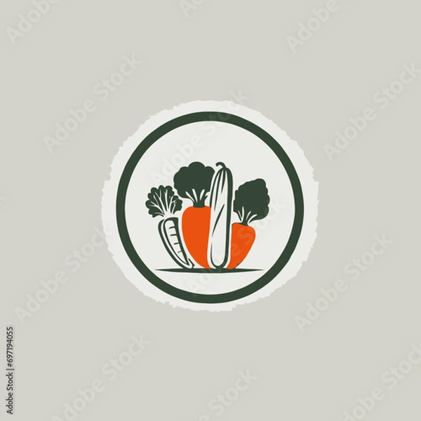 Obraz Vegetables Logo EPS Format Very Cool Design