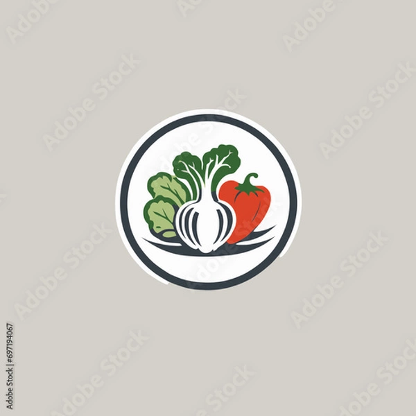 Obraz Vegetables Logo EPS Format Very Cool Design