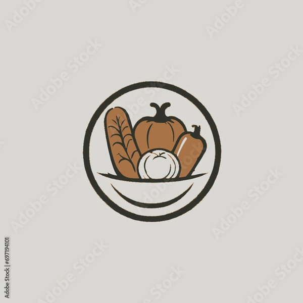 Obraz Vegetables Logo EPS Format Very Cool Design