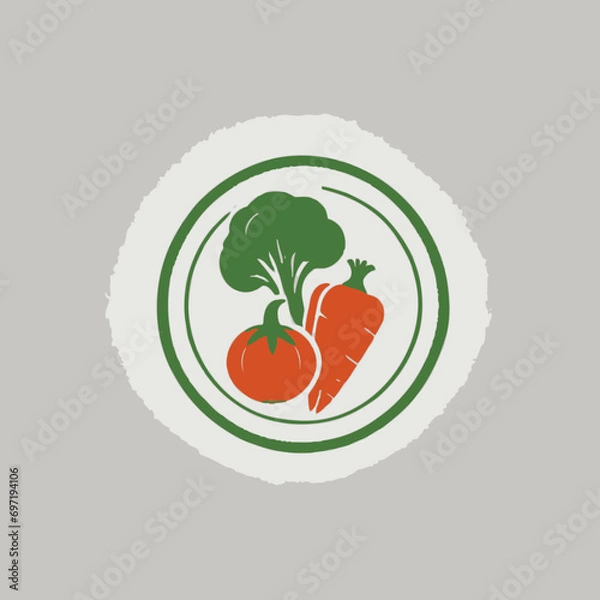 Obraz Vegetables Logo EPS Format Very Cool Design