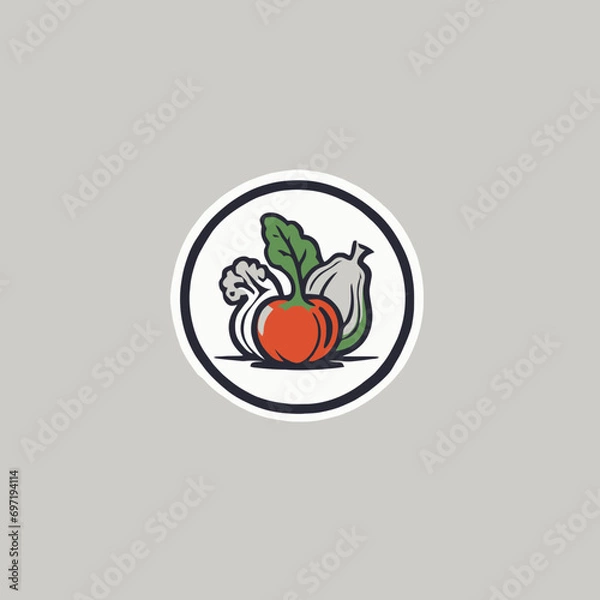 Obraz Vegetables Logo EPS Format Very Cool Design