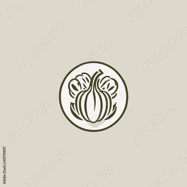 Obraz Vegetables Logo EPS Format Very Cool Design
