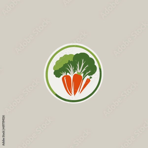 Obraz Vegetables Logo EPS Format Very Cool Design