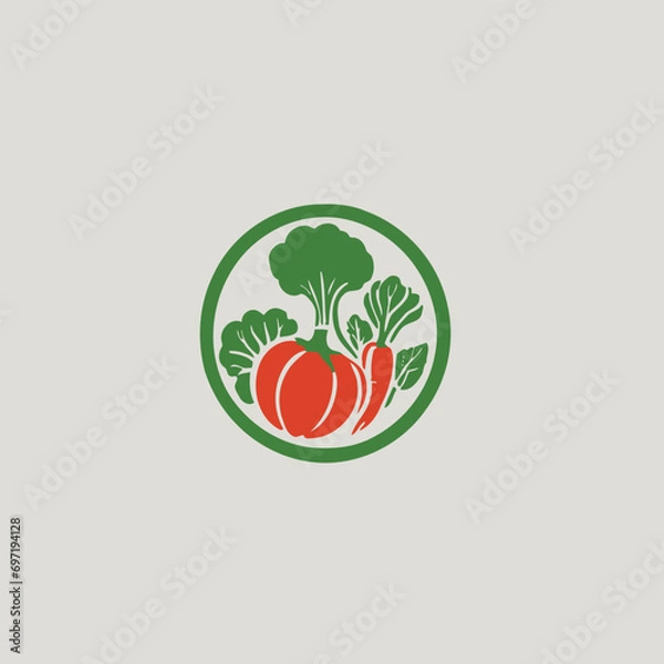 Obraz Vegetables Logo EPS Format Very Cool Design