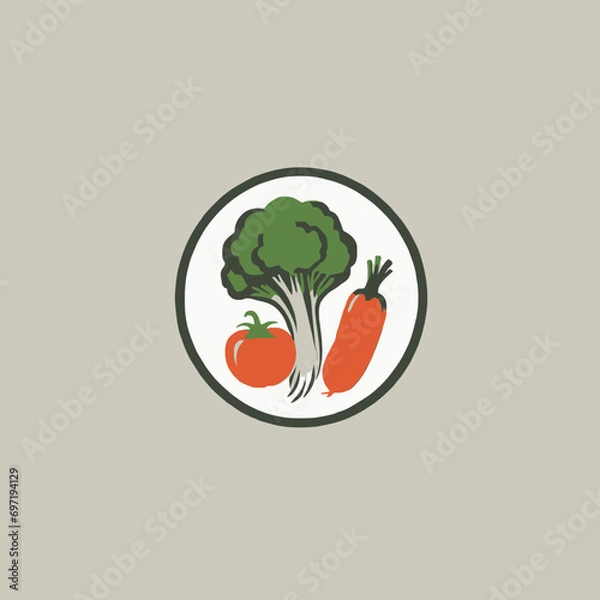 Obraz Vegetables Logo EPS Format Very Cool Design