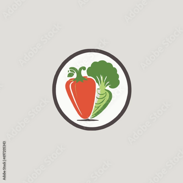 Obraz Vegetables Logo EPS Format Very Cool Design