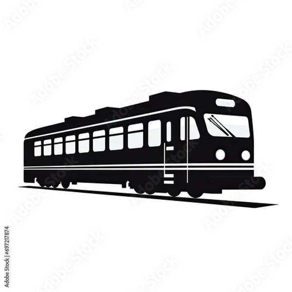 Obraz Vintage train logo isolated on white