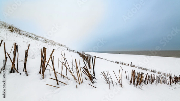Fototapeta Winter auf Sylt