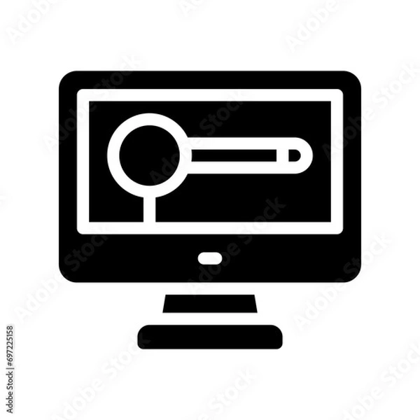 Fototapeta research glyph icon