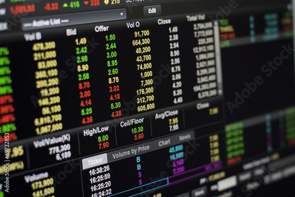 Obraz Giełda online