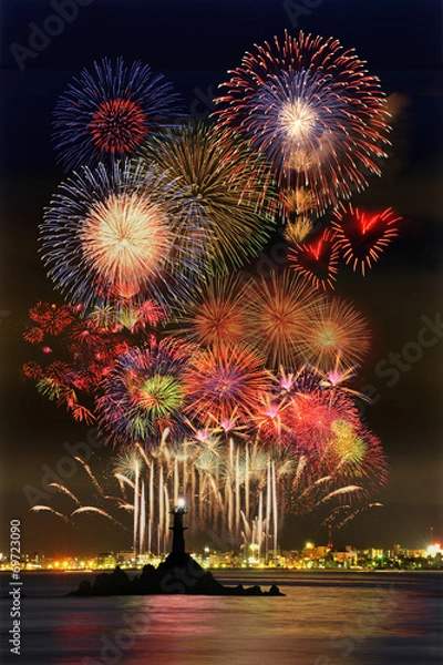 Fototapeta 打ち上げ花火