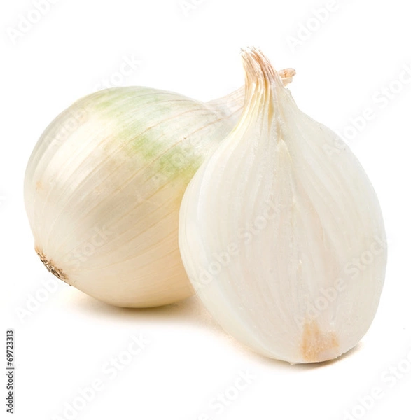Obraz white onion salad isolated