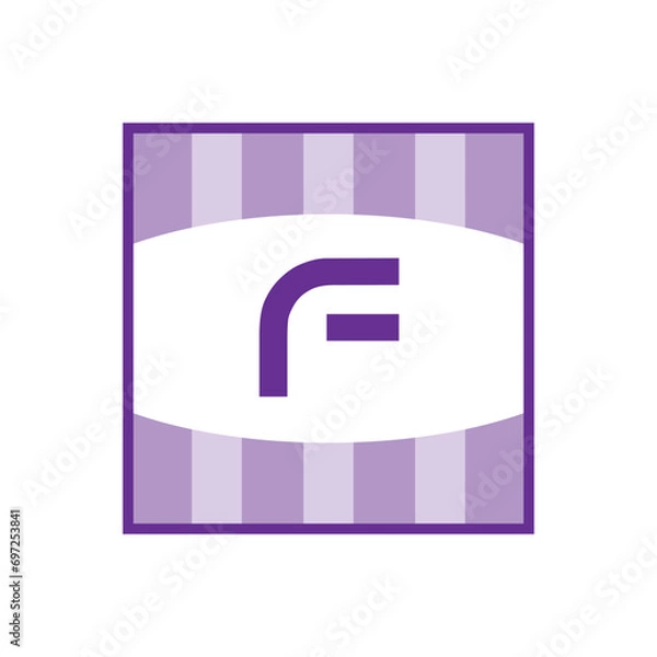 Fototapeta Initial Letter Logo F Template Vector Design