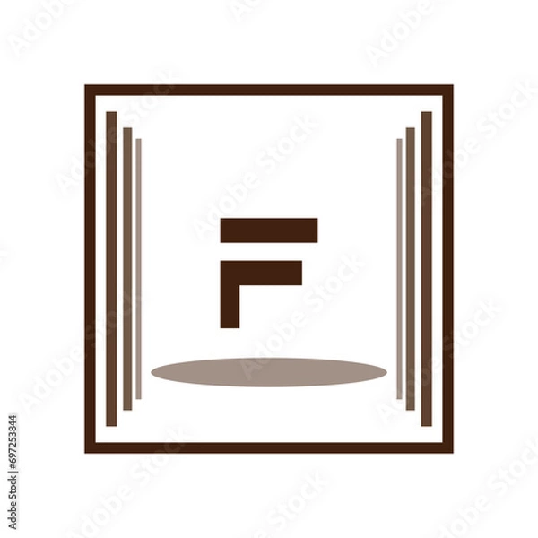 Fototapeta Initial Letter Logo F Template Vector Design