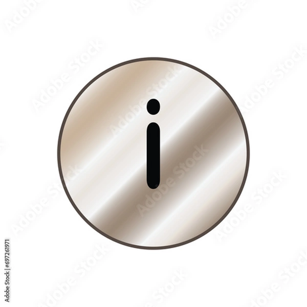 Fototapeta Initial Letter Logo I Template Vector Design