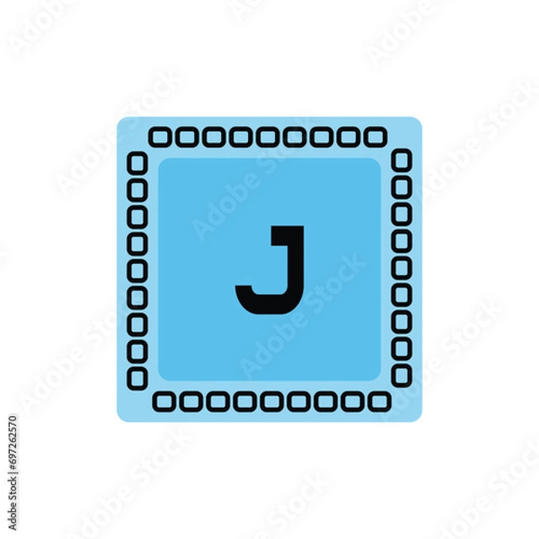 Fototapeta Initial Letter Logo J Template Vector Design