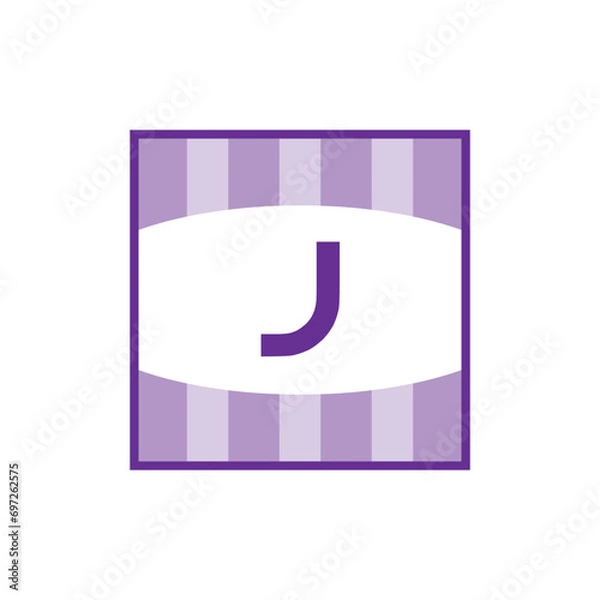 Fototapeta Initial Letter Logo J Template Vector Design