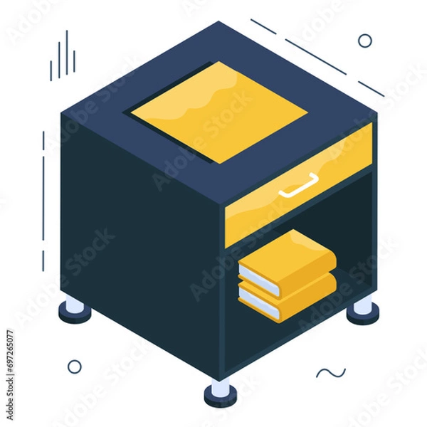 Obraz Premium download icon of drawer table

