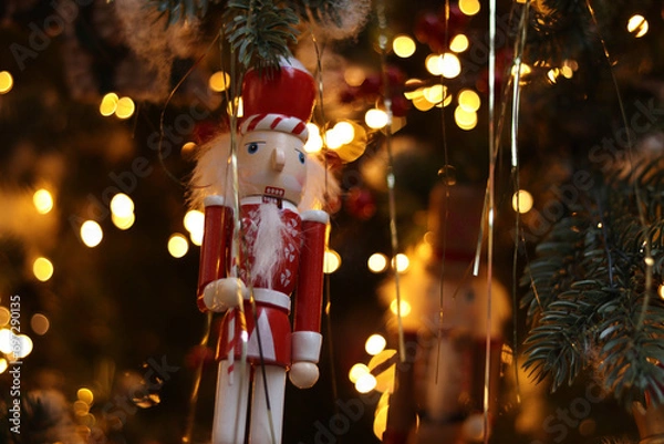 Obraz nutcracker on christmas tree