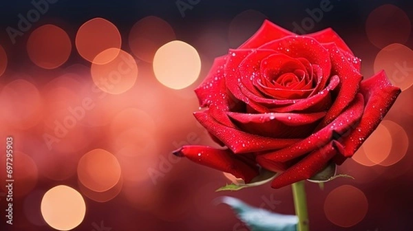 Obraz Rose bouquet on abstract background