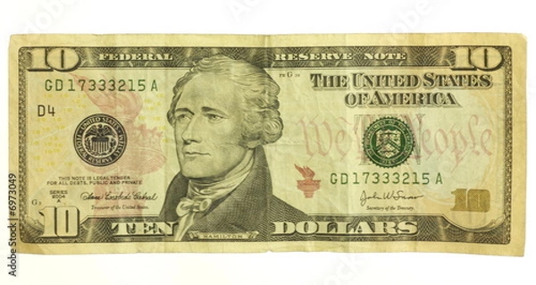 Obraz U. S. Ten Dollar Bill
