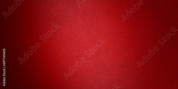 Obraz red texture background, red painting background. abstract red background or Christmas paper texture, red leather with porous texture and copy space