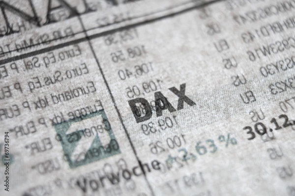 Obraz DAX Zeitung Konjunktur