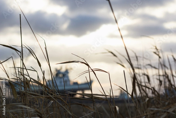 Fototapeta 冬の船着き場