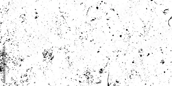 Fototapeta Distressed overlay texture with Old damage Dirty grainy and scratches. grainy Overlay Distress grain monochrome design, old dust particle and dust grain texture on white background for presentation.