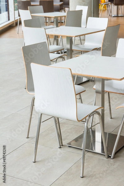 Fototapeta tables and chairs sets