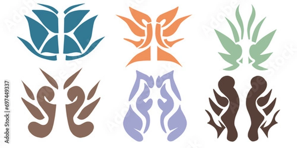 Obraz Abstract Simetry Shape Graphic Element for Decoration