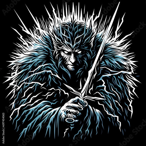 Obraz lion head tattoo