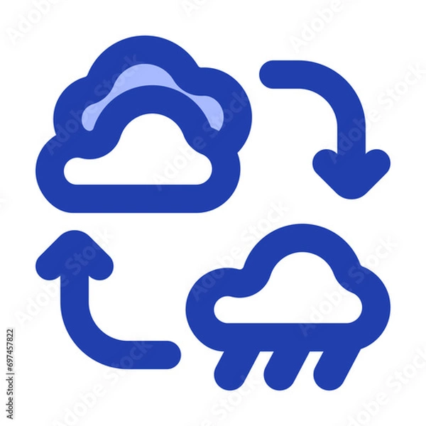 Fototapeta cloudy rain cycle