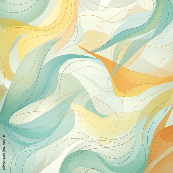 Obraz abstract wavy background, freshness, lightness
