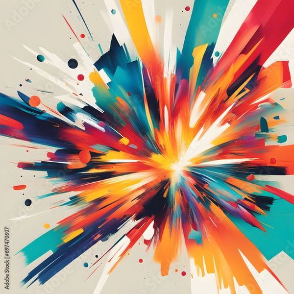 Fototapeta A dynamic abstract print