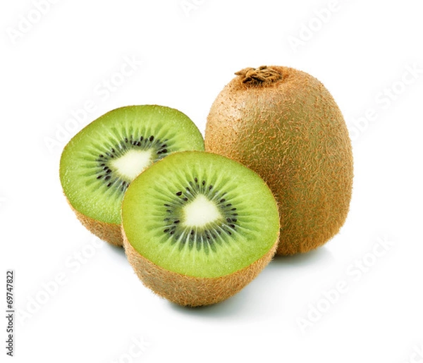 Obraz owoc kiwi na białym tle
