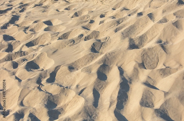 Obraz White sand in nature as an abstract background. Texture