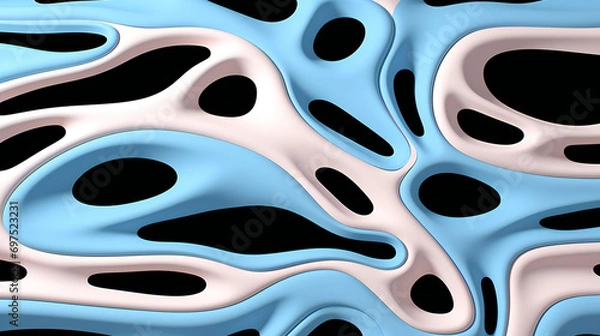 Obraz Exploring Cellular Wonders: A Colorful Microscopic Journey Through Human Biology