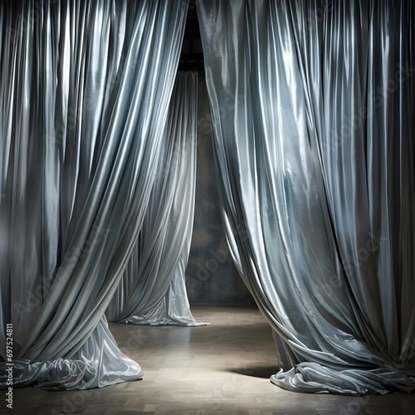 Fototapeta curtain with curtains