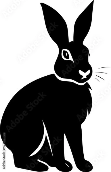 Fototapeta jackrabbit Flat Icon
