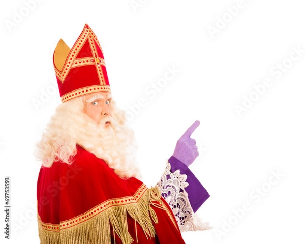 Obraz Sinterklaas with pointing finger