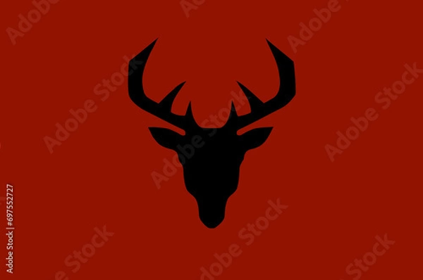 Obraz deer head creative logo design