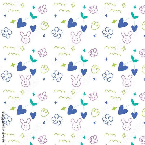 Fototapeta Illustration Pattern designs shapes and designs vector