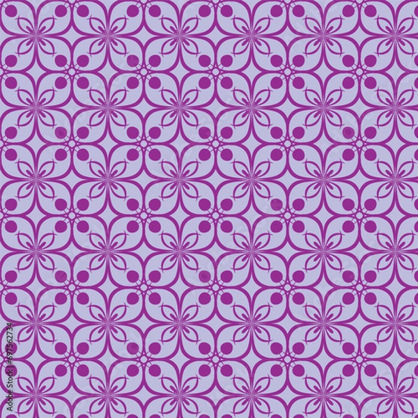 Fototapeta Flat pattern design striped seamless geometric patterns