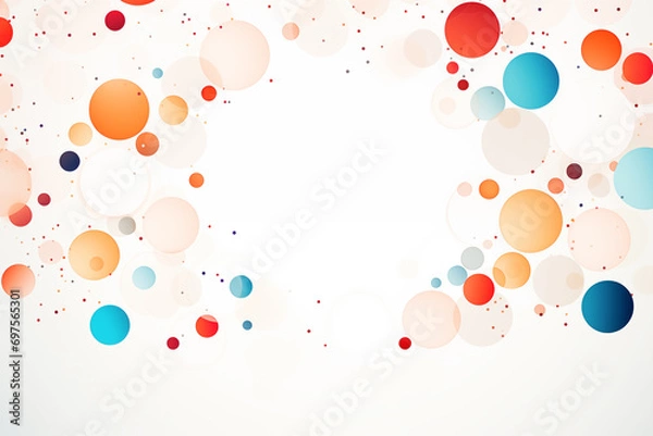 Fototapeta illustration of a colorful circles background