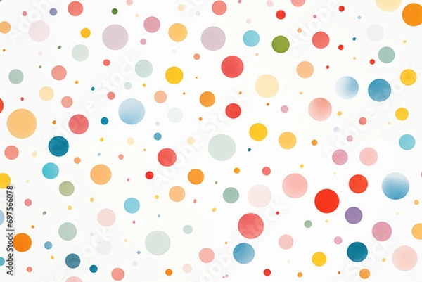 Fototapeta seamless pattern with colorful circles 