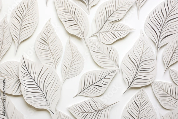 Fototapeta feathers seamless pattern background