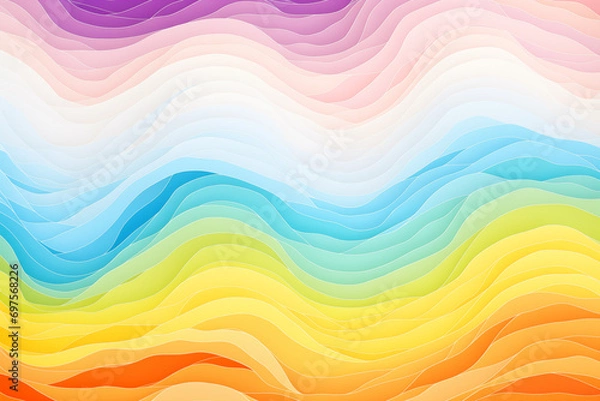 Fototapeta abstract colorful background with waves